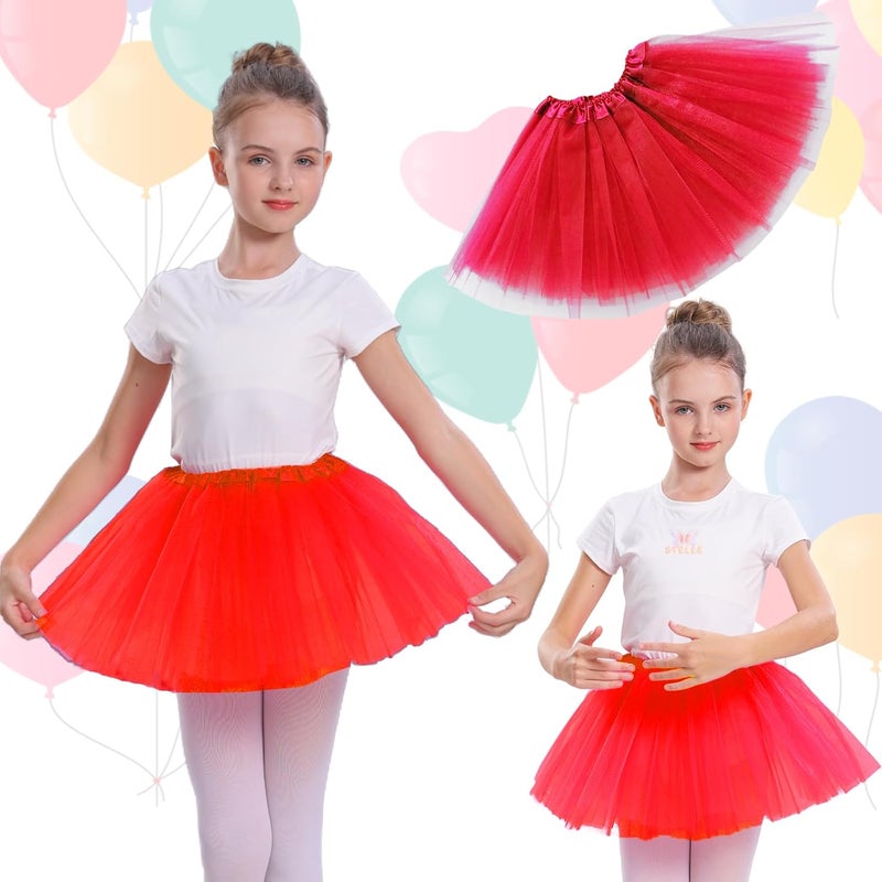WINROLA Girls Tutu Skirt 3 Layered Tulle Tutu Skirts for 0-8 Year, Birthday Dance Kids Halloween Costume Cosplay Party Supplies - Image 2